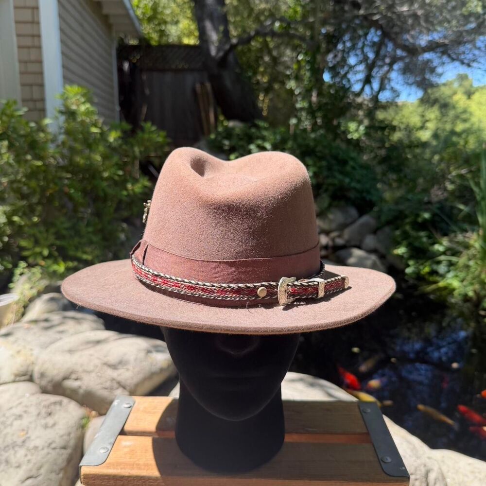 American-vintage Men's Brown and Tan Hat